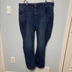 Democracy Dark Blue Straight Leg Jeans